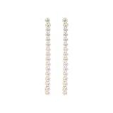 Bronzallure Gold Plated Sterling Silver CZ Drop Earrings