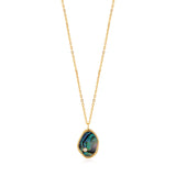 Ania Haie Gold Plated Sterling Silver Tidal Abalone Pendant On Chain