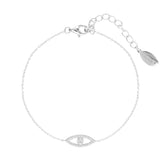 Georgini Rock Star Sterling Silver Evil Eye Bracelet