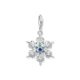 Thomas Sabo Sterling Silver Charm Club Snow Crystal Charm