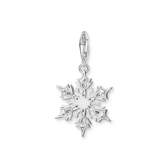 Thomas Sabo Sterling Silver Charm Club Snow Crystal Charm