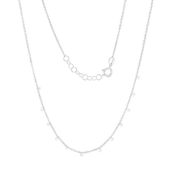 Sterling Silver Fancy 40cm Choker Chain