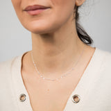 Sterling Silver Fancy 40cm Choker Chain