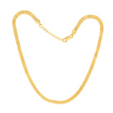 Sterling Silver Gold Plated Flat 40cm Choker Chain