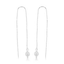 Load image into Gallery viewer, Sterling Silver Pearl Threader Earring