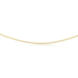 Sterling Silver Gold Plated Fancy 37+3cm Chaoker Chain