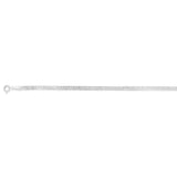 Sterling Silver Textured 4mm Herringbone 19cm Bracelet