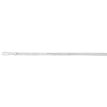 Sterling Silver Foxtail 19cm Bracelet