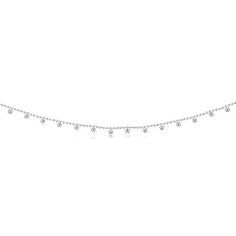 Sterling Silver Ball Charms On 45cm Ball Chain