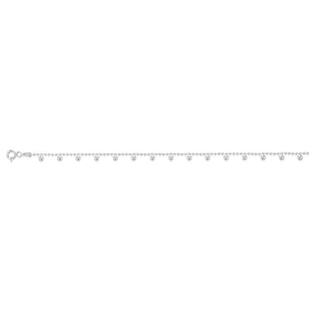 Sterling Silver Ball Charms On 19cm Bracelet