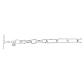 Sterling Silver Belcher Links T Bar Clasp 19cm Bracelets