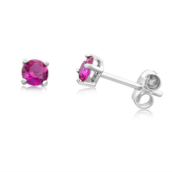 Sterling Silver Multi-Coloured Cubic Zirconia Stud Set