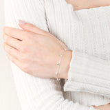 Sterling Silver Multicolour Charm 19cm Bracelet