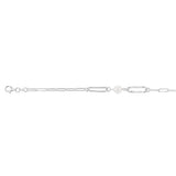 Sterling Silver Ball & Large Links 19cm Bracelet