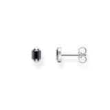 Thomas Sabo Sterling Silver Crocodile Rock Black Cubic Zirconia Earrings