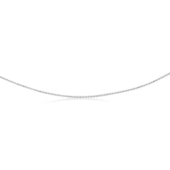 Sterling Silver Fancy Oxidised Rope 50cm Chain