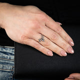 Sterling Silver Leaf Branch Fancy Ring
