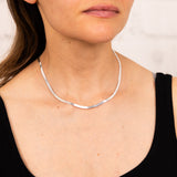 Sterling Silver Herringbone 37+5cm Chain