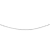 Sterling Silver Oval Snake 37+5cm Chain