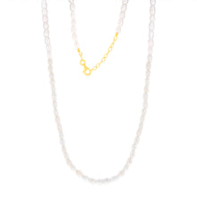 Load image into Gallery viewer, Sterling Silver Gold Plated Fresh Water Pearls 42+3cm Chain