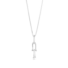 Load image into Gallery viewer, Sterling Silver Fancy U Link Pendant On 45cm Chain
