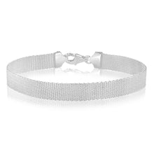 Load image into Gallery viewer, Sterling Silver Broad 19cm Bracelet