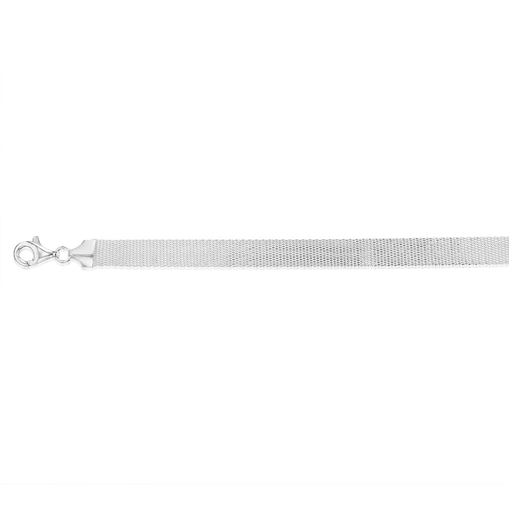 Sterling Silver Broad 19cm Bracelet