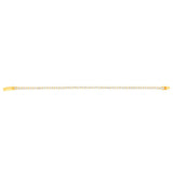 Sterling Silver Gold Plated Zirconia Tennis 19cm Bracelet