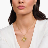 Thomas Sabo Gold Plated Sterling Silver Cosmic Amulet Galaxy Pendant