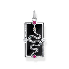 Load image into Gallery viewer, Thomas Sabo Sterling Silver Cosmic Black Onyx Sanke pendant