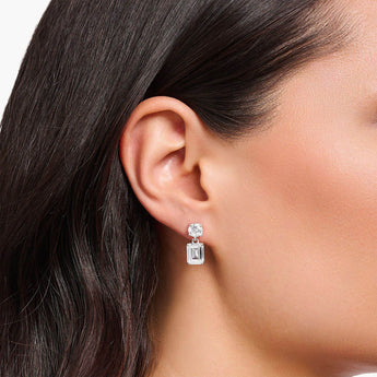 Thomas Sabo Sterling Silver Heritage White CZ Drop Earrings