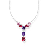 Thomas Sabo Sterling Silver Heritage Synthetic Amethyst CZ Chain