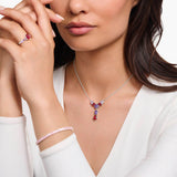 Thomas Sabo Sterling Silver Heritage Synthetic Amethyst CZ Chain