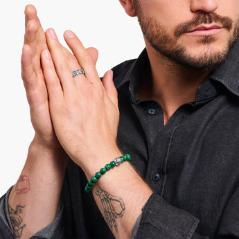 Thomas Sabo Crocodile Rock Malachite 19cm Bracelet