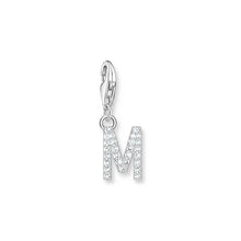 Load image into Gallery viewer, Thomas Sabo Sterling Silver Charmista CZ Letter &quot;M&quot; Charm