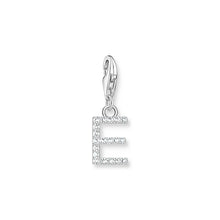 Load image into Gallery viewer, Thomas Sabo Sterling Silver Charmista CZ Letter &quot;E&quot; Charm
