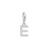 Thomas Sabo Sterling Silver Charmista CZ Letter "E" Charm