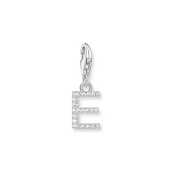 Thomas Sabo Sterling Silver Charmista CZ Letter "E" Charm
