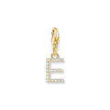Thomas Sabo Gold Plated Sterling Silver Charmista CZ Letter "C" Charm