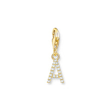 Load image into Gallery viewer, Thomas Sabo Gold Plated Sterling Silver Charmista Letter &quot;A&quot; Charm