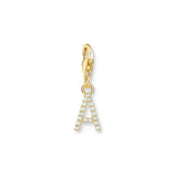 Thomas Sabo Gold Plated Sterling Silver Charmista Letter "A" Charm
