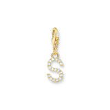 Thomas Sabo Gold Plated Sterling Silver Charmista Letter "S" Charm