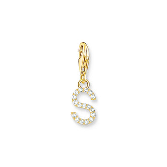 Thomas Sabo Gold Plated Sterling Silver Charmista Letter "S" Charm