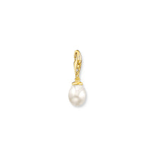 Load image into Gallery viewer, Thomas Sabo Gold Plated Sterling Silver Charmista Fresh Water Pearl Charm