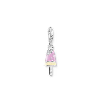 Thomas Sabo Sterling Silver Charmista Enamel Ice Cream CZ Charm