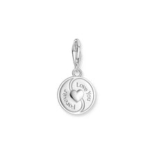 Load image into Gallery viewer, Thomas Sabo Sterling Silver Charmista 3D Ying Yang Pink CZ Charm