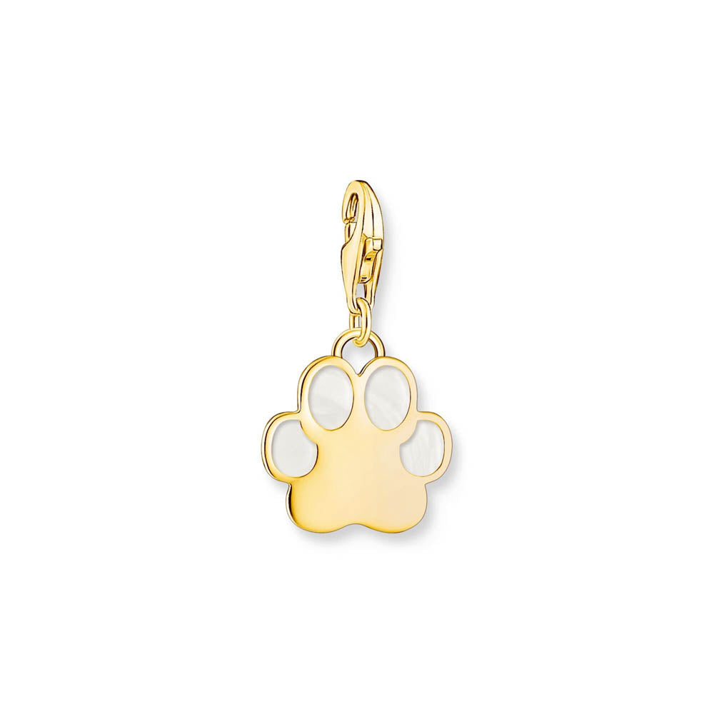 Thomas Sabo Gold Plated Sterling Silver Charmista Paw Print