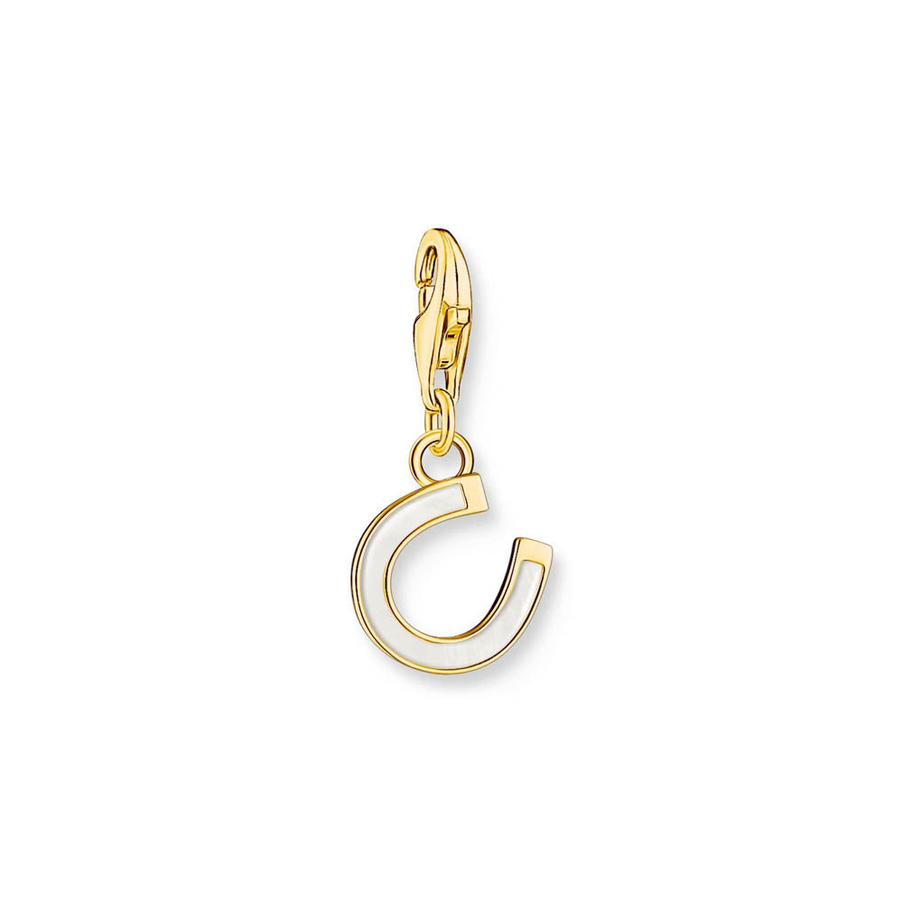 Thomas Sabo Gold Plated Sterling Silver Horse Shoe Charm