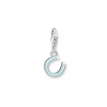Load image into Gallery viewer, Thomas Sabo Sterling Silver Charmista Turquoise Horse Shoe Charm