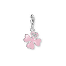 Load image into Gallery viewer, Thomas Sabo Sterling Silver Charmista Pink Clover Leaf CZ Charm